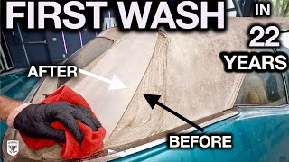 Most Disgusting Car Ever Pontiac Lemans 350 First Wash in 22 Years [upl. by Shandie]