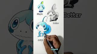 Drawing Pokémon Sobble in Different Levels [upl. by Amabel]