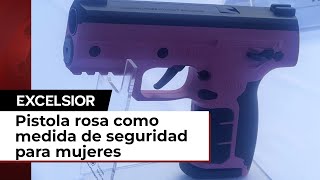 Pistola rosa una herramienta de defensa para mujeres [upl. by Clementina]