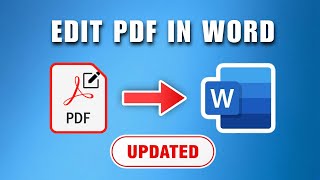 How To Edit PDF Using Microsoft Word 2025  PDF To Word Conversion [upl. by Lundt410]