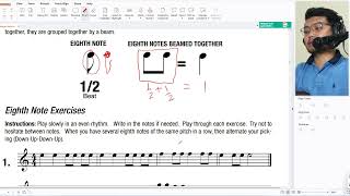 cara membaca partitur not balok gitar part 2 [upl. by Nnodnarb867]