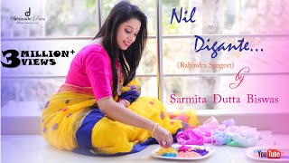 Nil Digante নীল দিগন্তে  Rabindra Sangeet  Sarmita Dutta Biswas  Full Video Song [upl. by Aletta3]