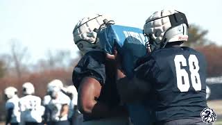 Monmouth Football Spring Practice 1 [upl. by Wimsatt]