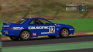 Calsonic R32 GTR on Spa  Assetto Corsa [upl. by Resaec]