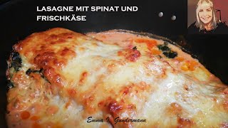 Lasagne mit Spinat und Frischkäse  Spinatlasagne [upl. by Dyke485]