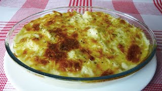 COLIFLOR CON BECHAMEL GRATINADA  RECETA FÁCIL Y RÁPIDA [upl. by Marteena]