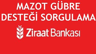 Ziraat Bankası Mazot Gübre Desteği Sorgulama [upl. by Ribaj632]