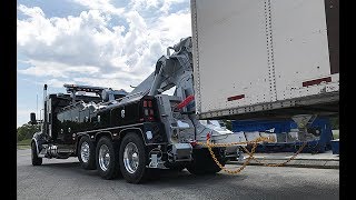 Winching from the rear using a pick and pull technique with a Century 1150 heavyduty rotator [upl. by Atineb]