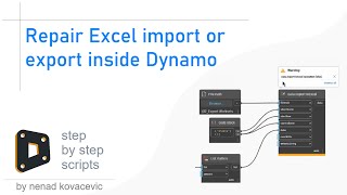 Repair Excel import or export inside Dynamo [upl. by Elcarim866]