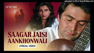 Saagar Jaisi Aankhon Wali Lyrical Video  Kishore Kumar  R D Burman  Revibe  Hindi Songs [upl. by Betthezel]