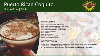 Learn How to Make Puerto Rican Coquito [upl. by Hamil814]