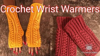 HOW TO CROCHET WRIST WARMERs  EASY BEGINNERS TUTORIAL simplyangeltiah wristwarmers subscribe [upl. by Aggarwal190]