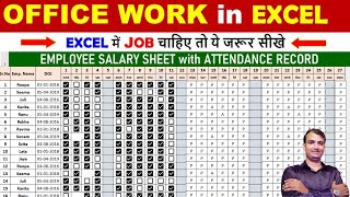 Attendance sheet in Excel  How to Make Attendance Sheet  How to Create Google Sheet Attendance [upl. by Jami]