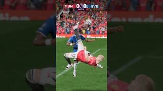 Garnacho’s bicycle kick vs Everton but in FC24 😱 eafc eafc24 fc24 fut football shorts [upl. by Chilton]