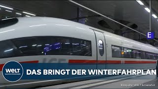 DEUTSCHE BAHN Mehr Züge schnellere Verbindungen und Tarifänderungen [upl. by Hak805]