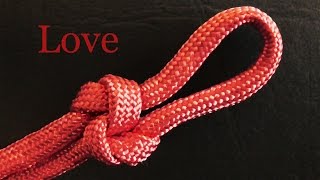 Addicted To Love Learn A Decorative True Lovers Loop Knot [upl. by Yrrek]