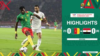 Cameroon 🆚 Egypt Highlights  TotalEnergiesAFCON2021 Semi Final [upl. by Nylarac344]