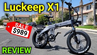 Experience the Speed Luckeep X1 Folding Ebike Comprehensive Review [upl. by Keelby718]