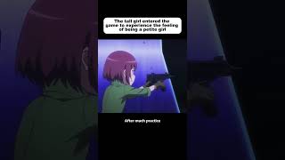 The tall girl entered the game toexperience the feeling of being a petite girlanime animecomicdub [upl. by Naz]