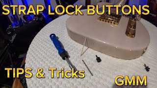 How To Strap Lock Buttons Tips amp Tricks Installation Using a Toothpick [upl. by Danzig]