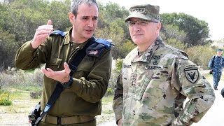 EUCOM Commander Scaparrotti visit to Israel March 2017 [upl. by Brass647]