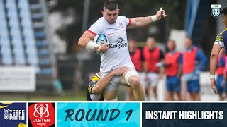 Zebre Parma v Ulster  Instant Highlights  Round 1  URC 202324 [upl. by Ellehsor]