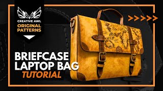 How to make leather Adventurer Briefcase [upl. by Yablon]