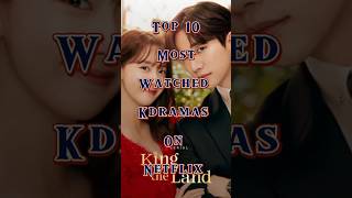 Top most watched Kdrama on Netflixytshorts kdrama trending drama [upl. by Jackqueline519]