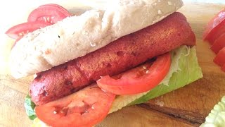 SALCHICHAS VEGANAS PARA HOT DOG  FÁCILES Y SALUDABLES [upl. by Ursula106]