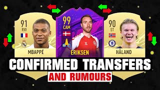 FIFA 22  NEW CONFIRMED TRANSFERS amp RUMOURS 🤪🔥 ft Mbappe Haaland Eriksen❤️ etc [upl. by Alfi627]