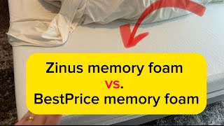 Comparing two popular memory foam mattresses from Amazon  Best Price 10 in Queen Mattress Review [upl. by Kapoor]