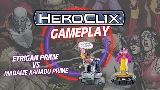 HeroClix  Gameplay  Etrigan Prime vs Madame Xanadu Prime [upl. by Novanod875]