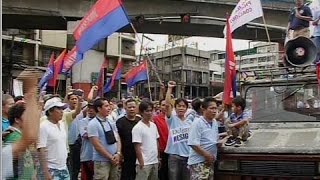 Saksi Grupong Piston idinaan sa rally ang pagtutol sa phaseout ng mga lumang jeepney [upl. by Sandi]