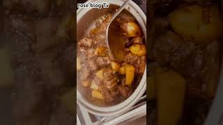 pork adobo with potatoes roseblog Tv😋😋 [upl. by Royall]