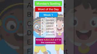 Boost Your English Skills Word of the Day Spelling Fun [upl. by Okorih781]