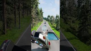 Cars vs Water pit  BeamNGDrive [upl. by Douville188]