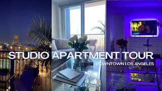 DTLA Fully Furnished amp Unfurnished Studio Apartment Tour  Downtown Los Angeles  CrysHurt [upl. by Concordia]