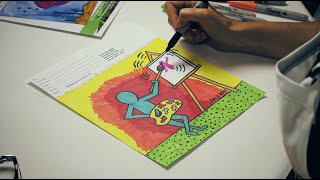 Keith Haring Art Lesson Plan [upl. by Idorb705]