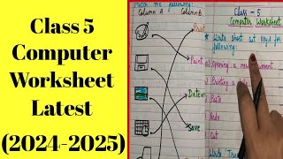 Class 5 Computer Annual Exam Question Paper 202425  Class 5 Exam Paper Computer Final Exam [upl. by Llenet]