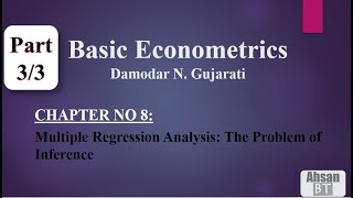 Basic Econometrics by DN Gujarati  Chapter 8 33 UrduHindi [upl. by Preciosa]