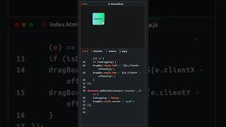 How to Create a Draggable div Element Using JavaScript coding [upl. by Seuqramed]