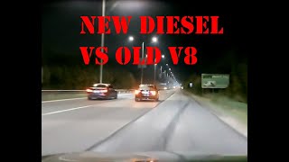 BMW e65 745i 333 hp vs BMW F10 530XD 258 hp DRAG BATTLE [upl. by Schaffel]