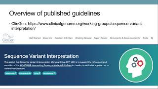 Introduction to ACMG Genetic Variant Classification [upl. by Adiehsar433]