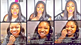 Kendra G amp Reginae Carter quotSingles With Kendraquot On IG Live  Full Instagram Live  KendraGMedia [upl. by Asiilanna]