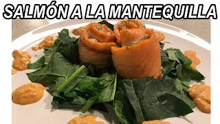 Receta de Salmón a la mantequilla [upl. by Acinemod608]