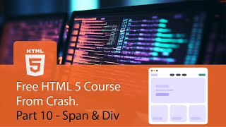 HTML Crash course part 10 Span amp Div tags speak khmer [upl. by Ennayllek]