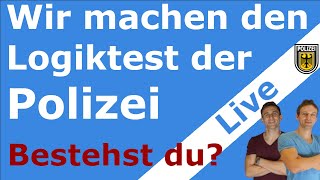 Online Logiktest der Polizei  Bestehen wir [upl. by Nylirahs920]