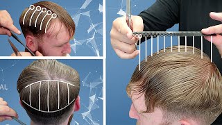 How to Cut Mens Hair  Basic Haircut Tutorial  Step By Step [upl. by Alleuqcaj]