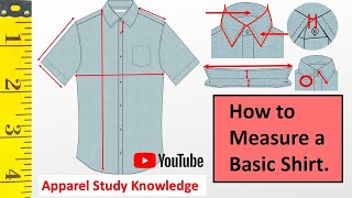 How to Measure a Shirt  Spec Measurement Point of Shirt  Shirt measurements Guide [upl. by Chouest]