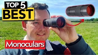 TOP 5 RIDICULOUSLY GOOD Monoculars Today’s Top Picks [upl. by Neeluj]